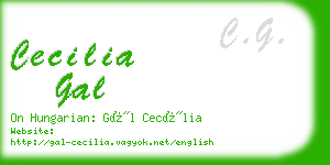 cecilia gal business card